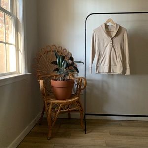 Banana Republic cowl neck sweater with buttons XS